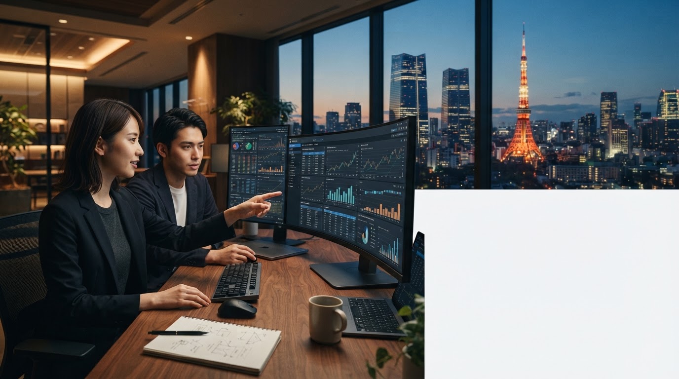 陽伸研 PlatformのAI分析コンソールを示すダークテーマのダッシュボード画面